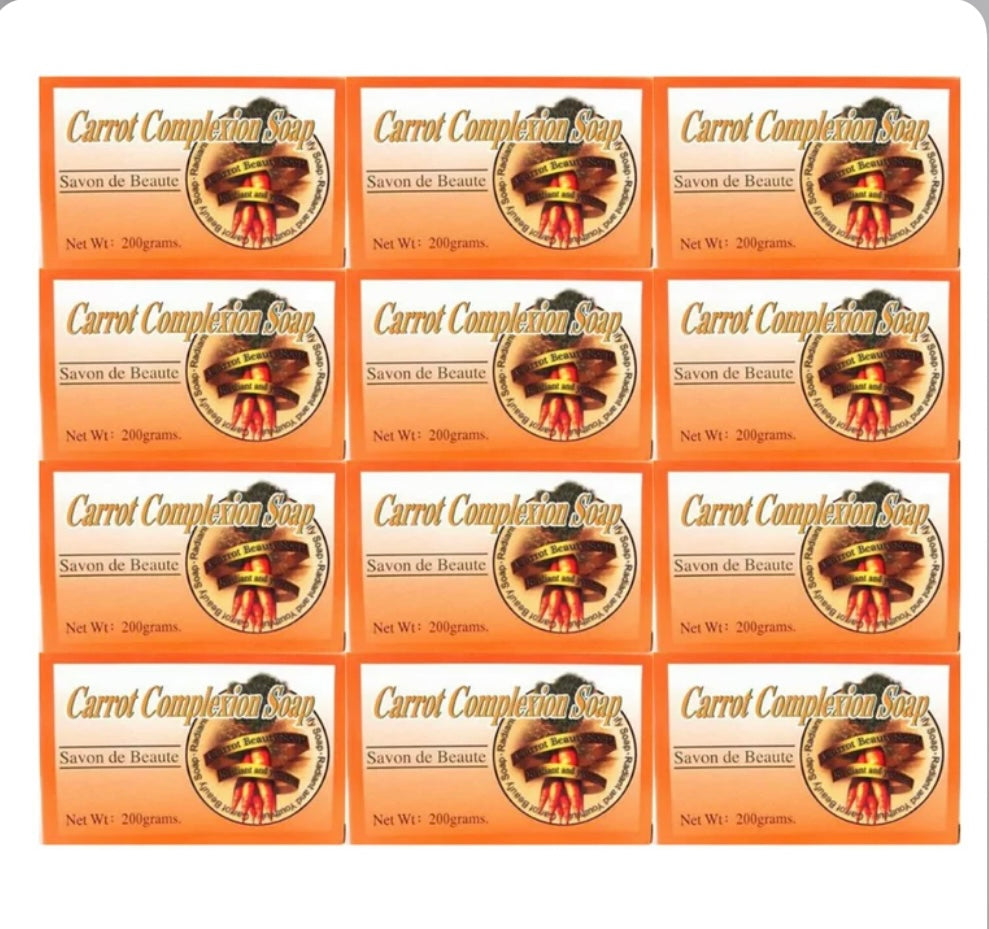 Carrot complexion soap ( 1 Dozen)