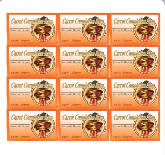 Carrot complexion soap ( 1 Dozen)