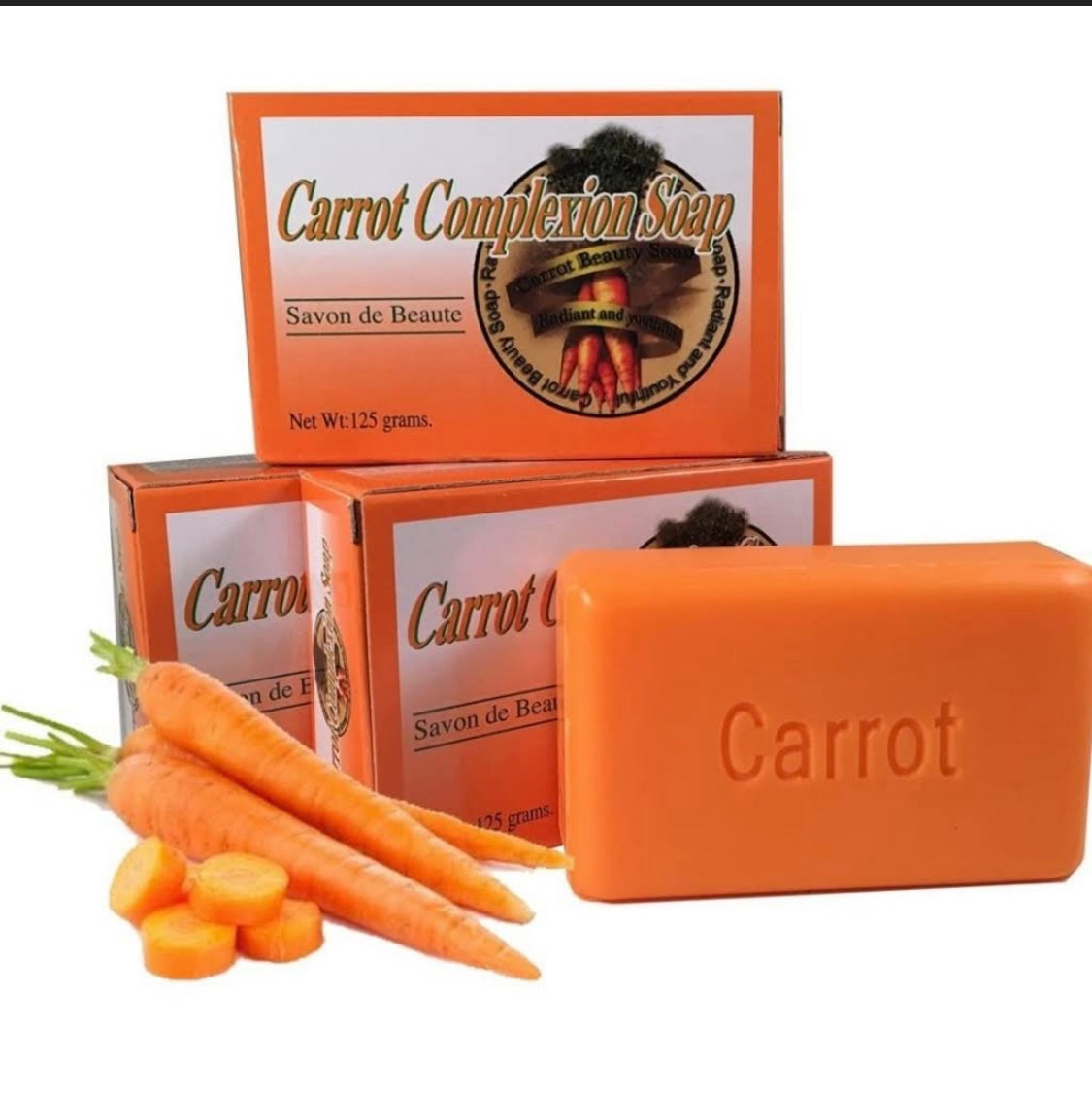 Carrot complexion soap ( 1 Dozen)